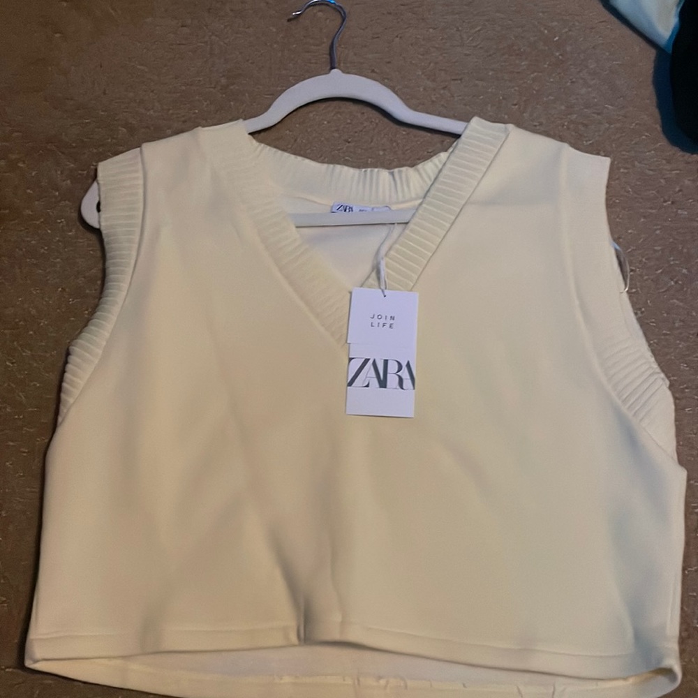Yellow Zara top